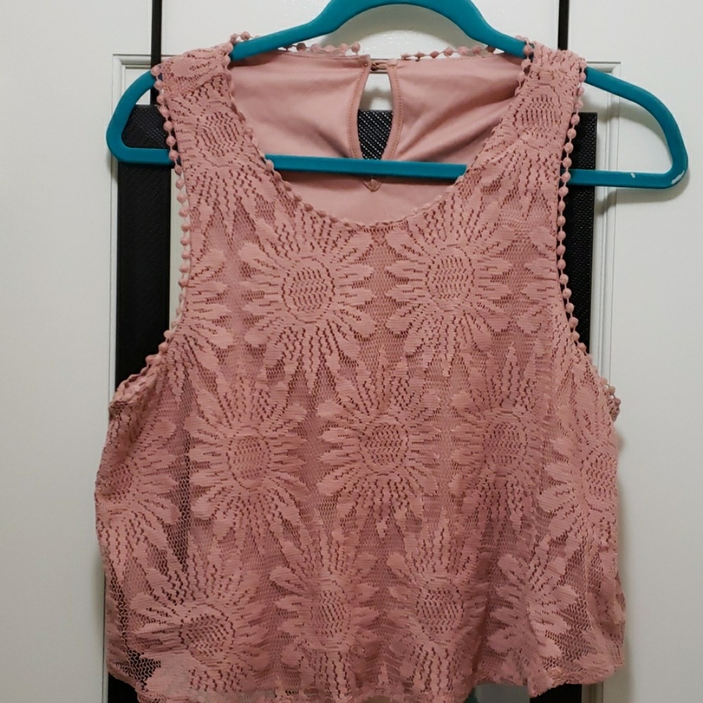 Crop knitted top